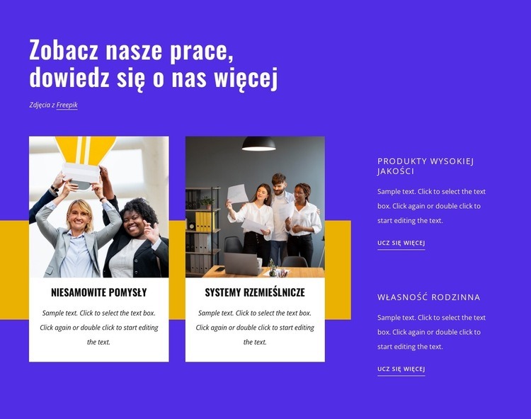 Piękny, niepowtarzalny i ekscytujący projekt Projekt strony internetowej