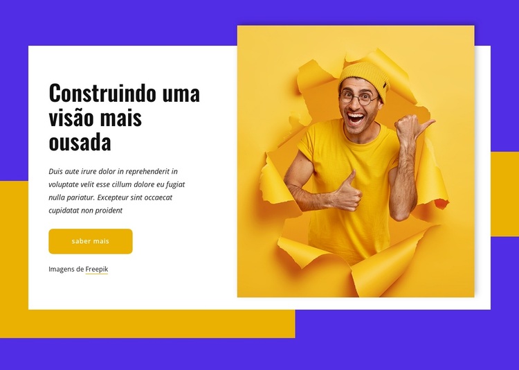 Valorizamos o poder da simplicidade Tema WordPress