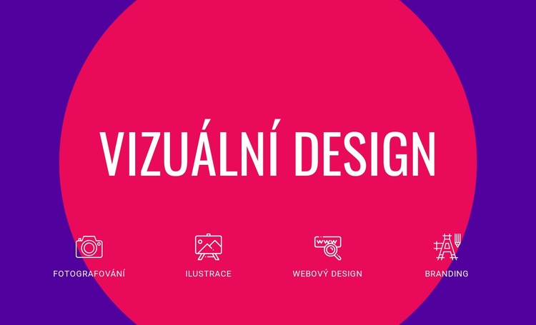 Vizuální design Šablona HTML