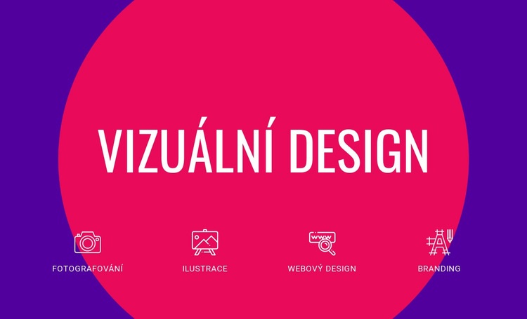 Vizuální design Šablona webové stránky