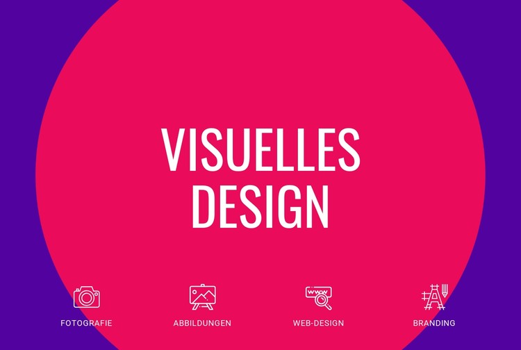 Visuelles Design CSS-Vorlage