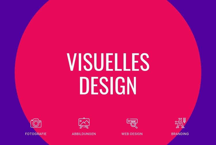 Visuelles Design HTML Website Builder
