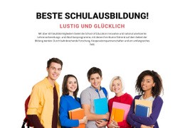 Beste Schulausbildung – Funktionale HTML5-Vorlage