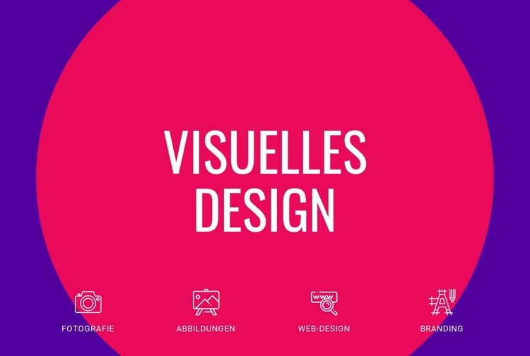 Visuelles Design HTML5-Vorlage
