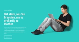 IT Online-Lernen – Kostenloses Website-Mockup