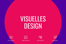 Website-Layout Für Visuelles Design