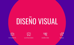 Diseño Del Sitio Web Para Diseño Visual