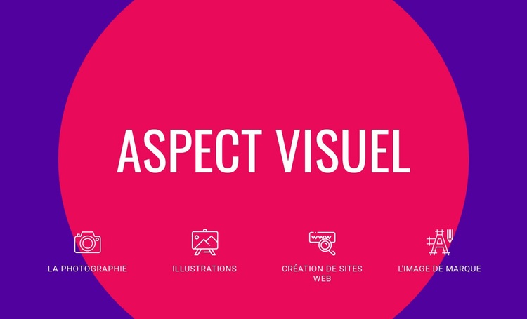 Aspect visuel Créateur de site Web HTML