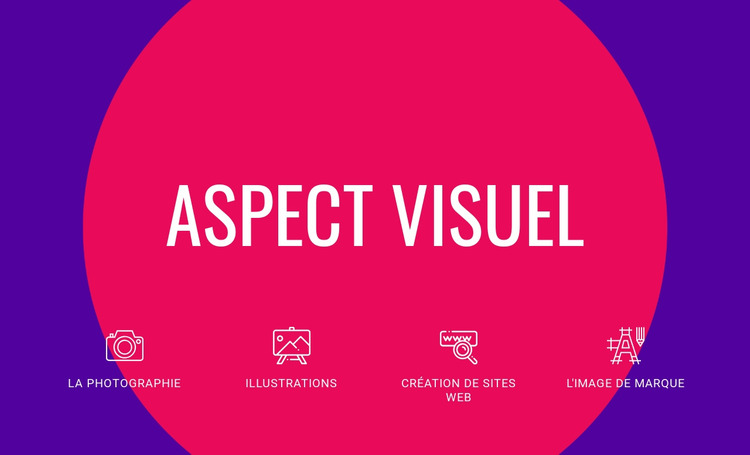 Aspect visuel Modèle Joomla