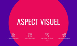 Disposition Du Site Web Pour Aspect Visuel