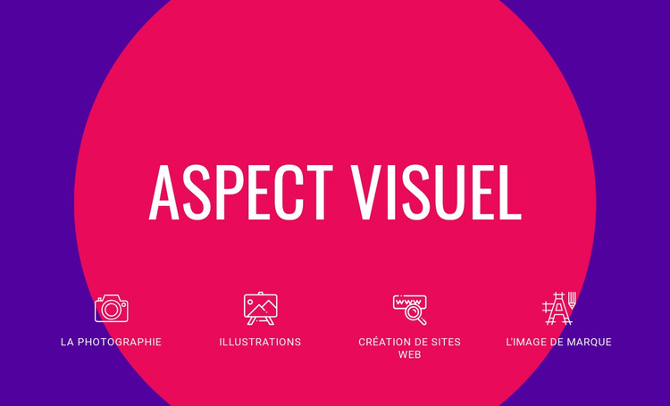 Aspect visuel Modèle de site Web