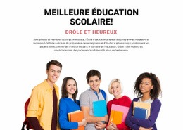 Superbe Modèle D'Une Page Pour Meilleure Éducation Scolaire