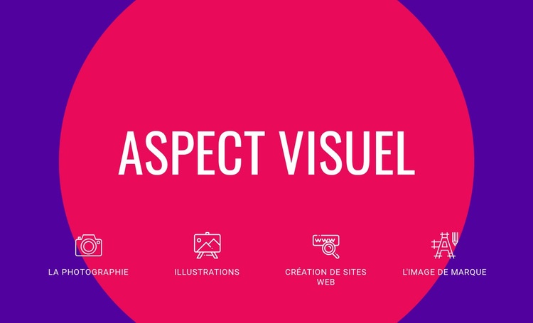 Aspect visuel Modèle d'une page