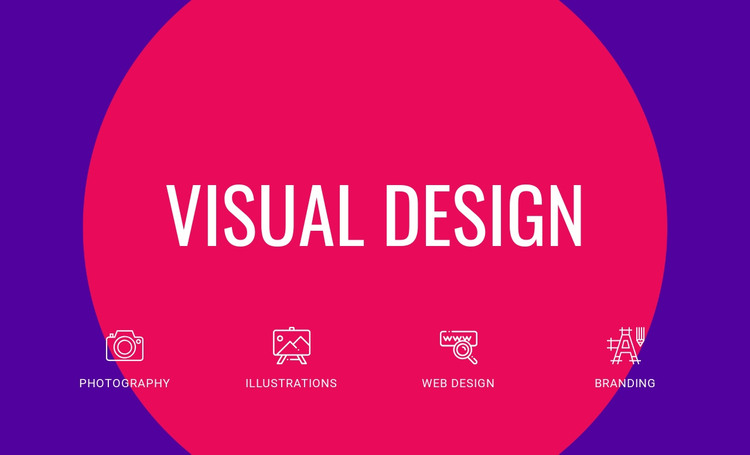 Visual design  HTML Template