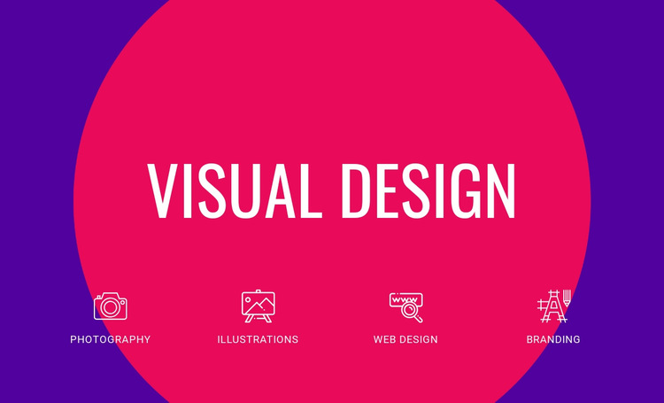 Visual design  HTML5 Template