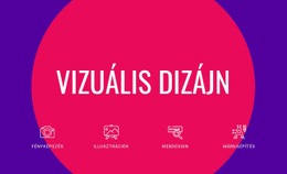 Vizuális Dizájn - HTML Websablon