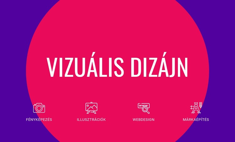 Vizuális dizájn Sablon