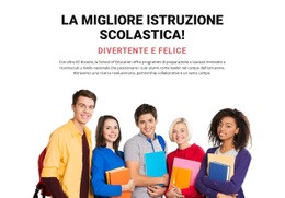 Migliore Istruzione Scolastica: Generatore Di Siti Web Facile Da Usare