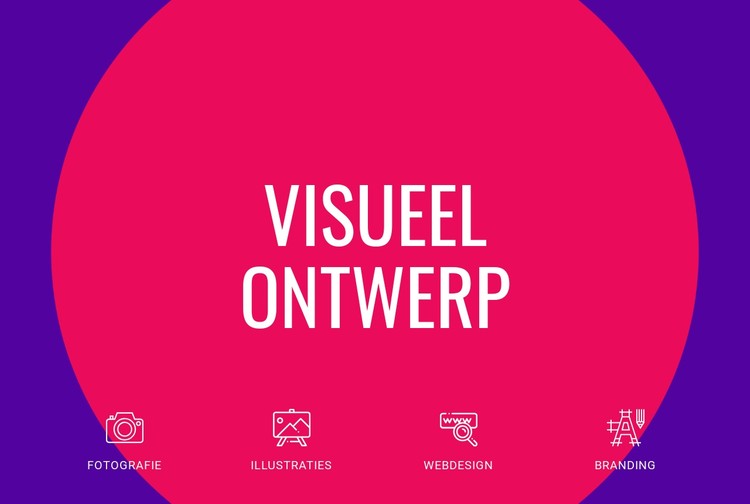 Visueel ontwerp CSS-sjabloon