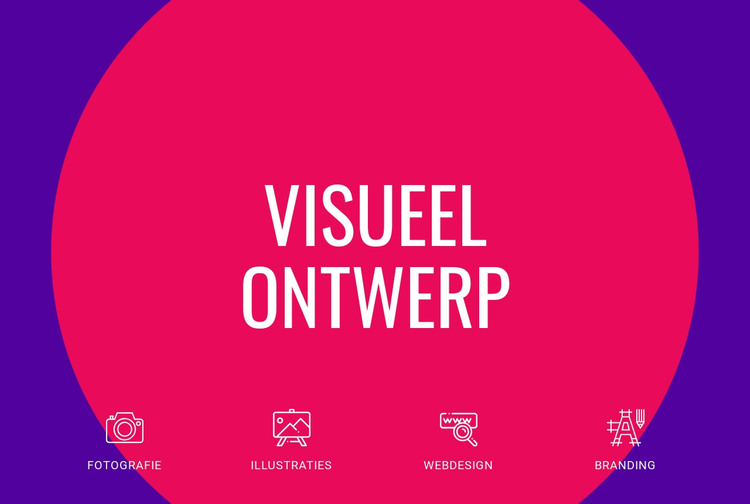 Visueel ontwerp HTML-sjabloon