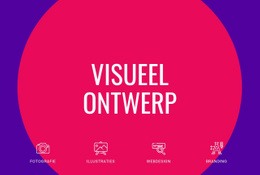 Sitesjabloon Voor Visueel Ontwerp