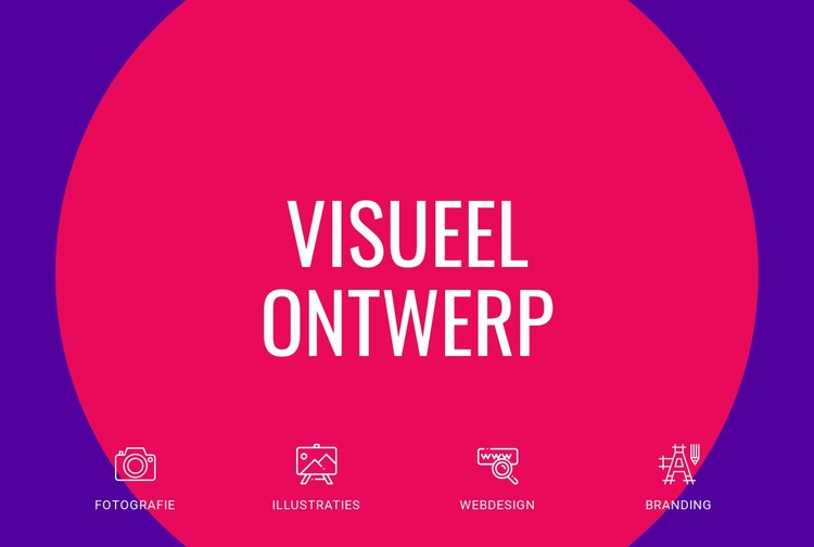 Visueel ontwerp HTML5-sjabloon