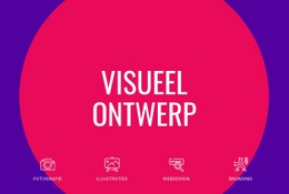 Gratis Websitemodel Voor Visueel Ontwerp