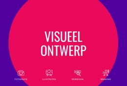 Premium Website-Ontwerp Voor Visueel Ontwerp