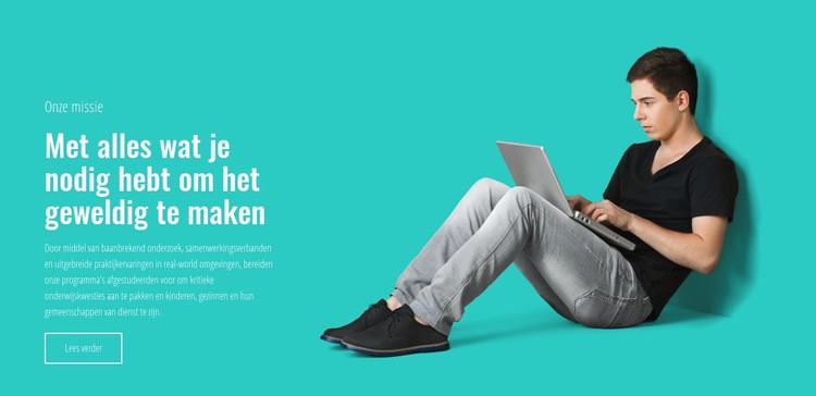 IT online leren Website ontwerp