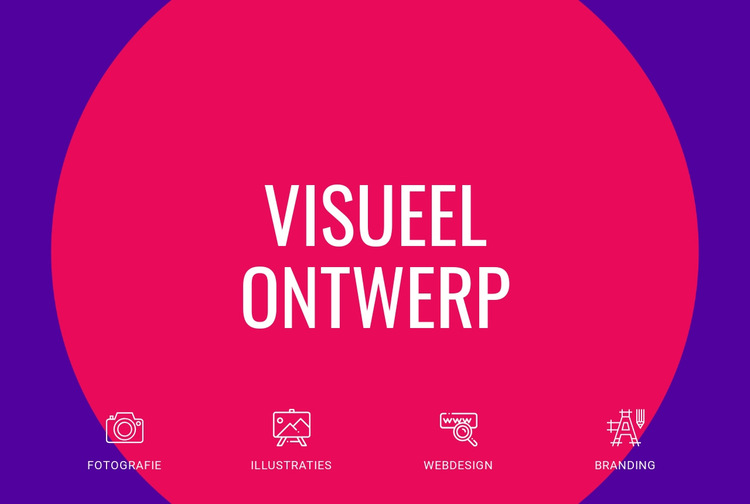 Visueel ontwerp Website sjabloon