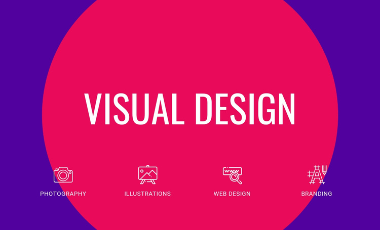 Visual design  One Page Template