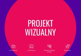 Szablon Witryny Dla Projekt Wizualny