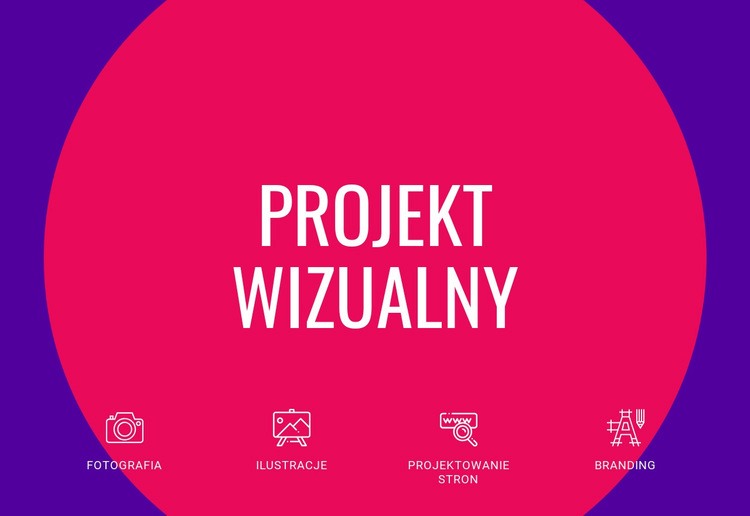 Projekt wizualny Szablon HTML5