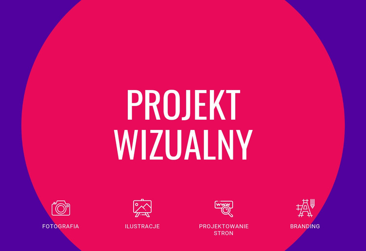 Projekt wizualny Szablon witryny sieci Web