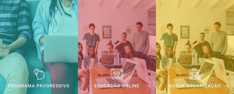 As vantagens da nossa escola Construtor de sites HTML