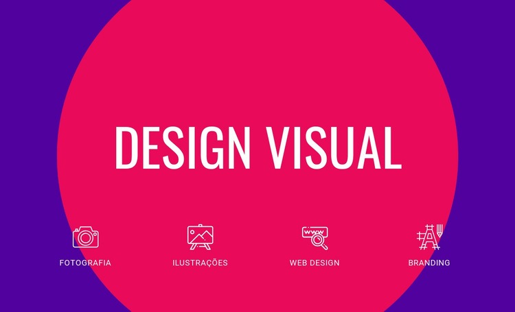 Design visual Maquete do site