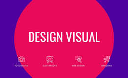 Layout Do Site Para Design Visual