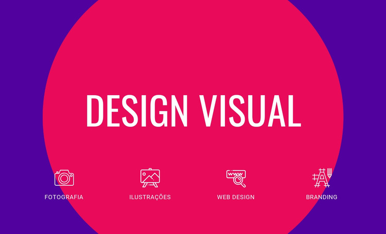Design visual Modelo de site