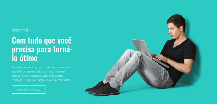 Aprendizagem online de TI Modelo de site