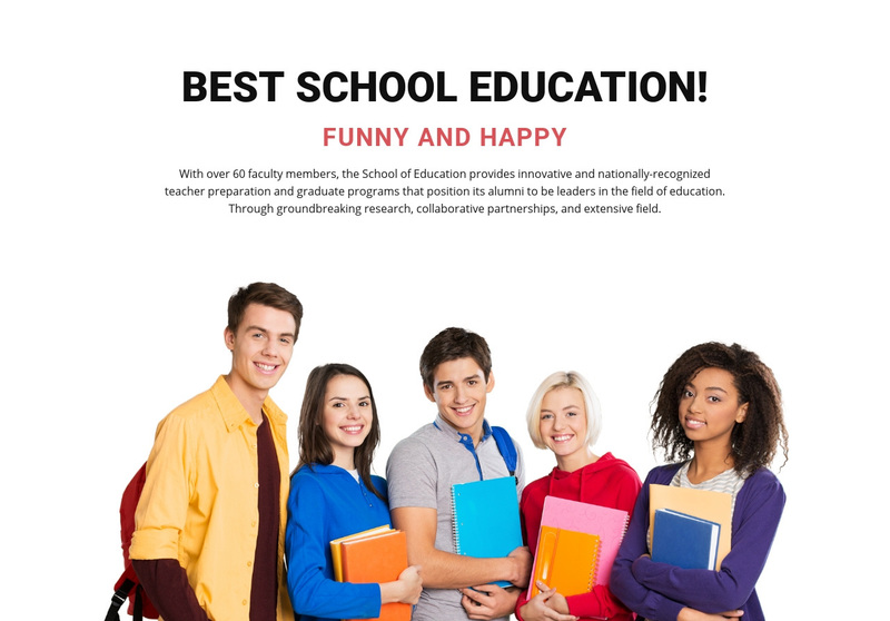 Best school education Squarespace Template Alternative