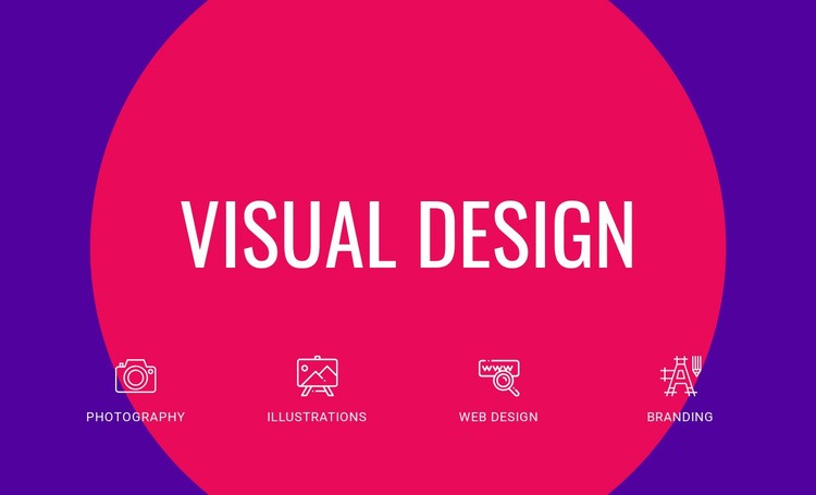 Visuell design Html webbplatsbyggare