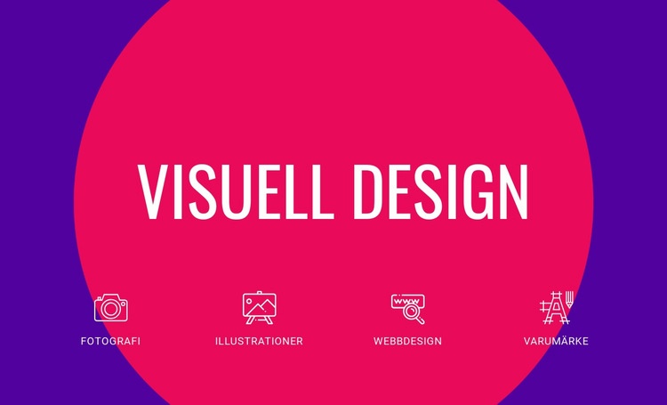 Visuell design HTML-mall