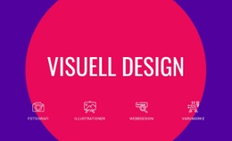 Webbplatslayout För Visuell Design