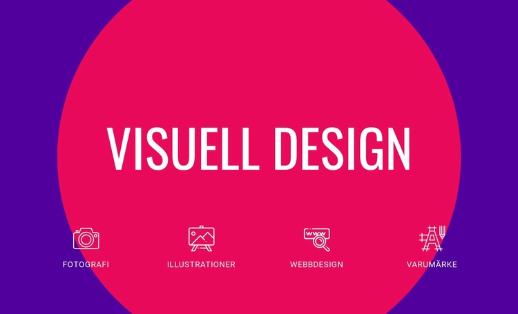 Visuell design WordPress -tema