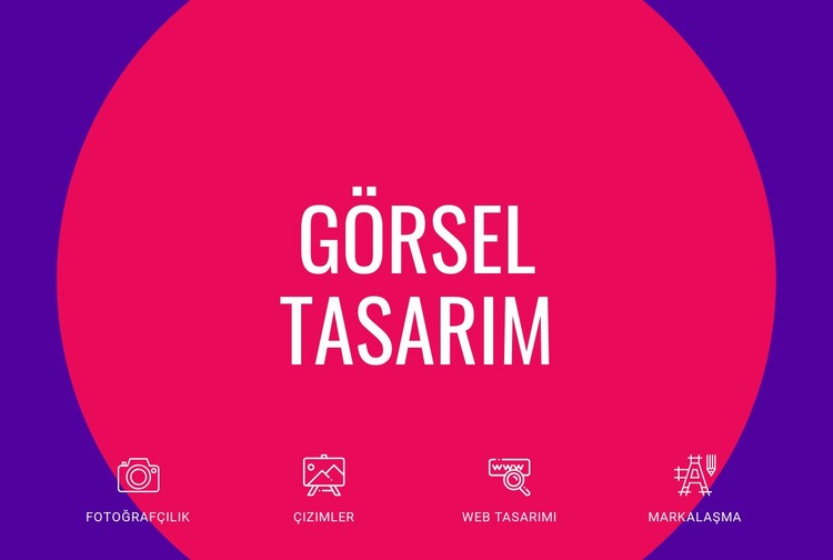 Görsel tasarım HTML5 Şablonu