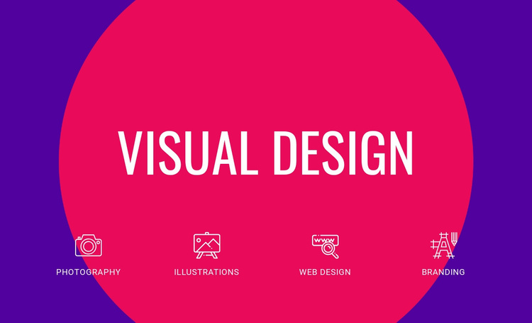 Visual design  Website Template