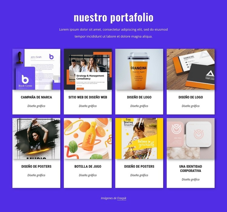 Creamos experiencias de marca únicas Diseño de páginas web