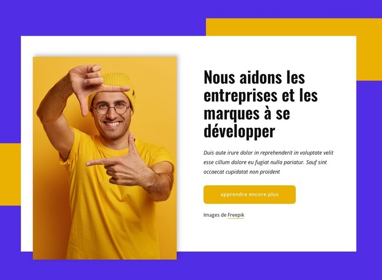 Nous savons comment créer des expériences révolutionnaires Modèle HTML5