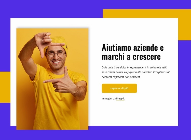 Sappiamo come creare esperienze rivoluzionarie Mockup del sito web