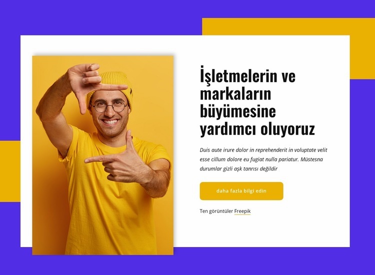 Devrim niteliğinde deneyimler yaratmayı biliyoruz Açılış sayfası